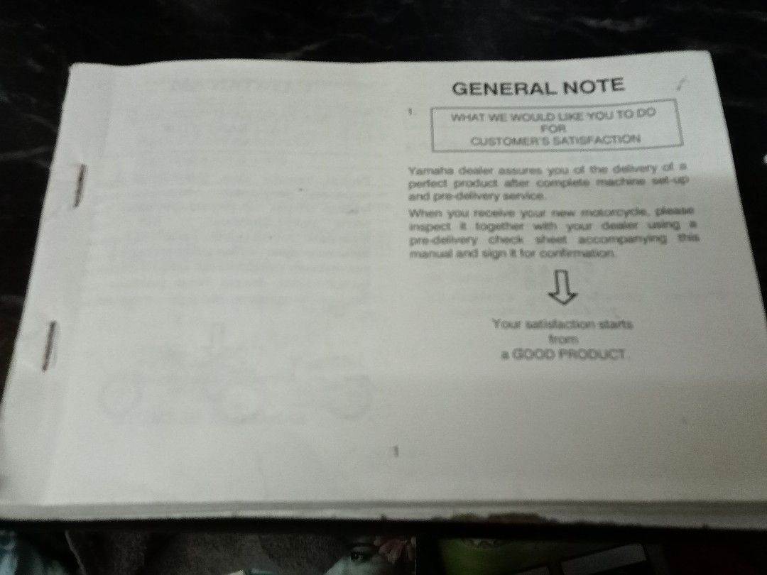 Yamaha RXZ Original Manual Book, Hobbies & Toys, Collectibles