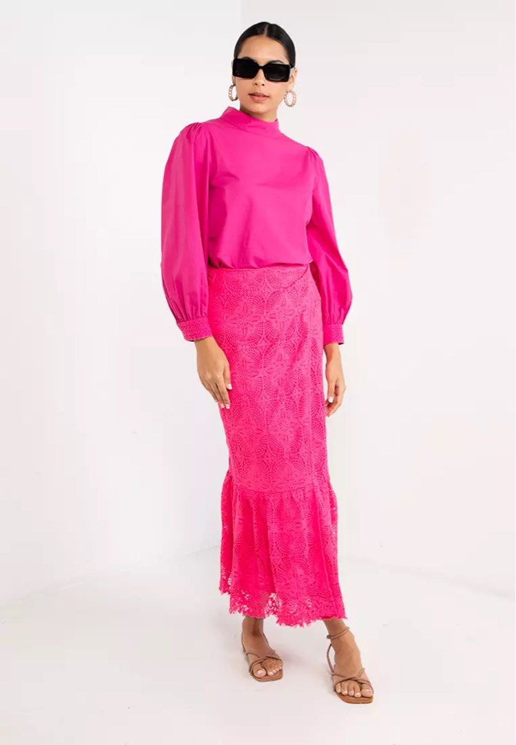 Lace wrap maxi skirt hotsell