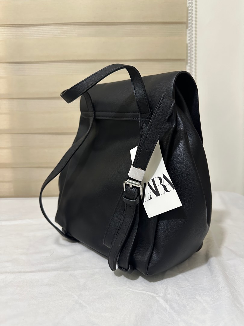 Topshop leather triangle flap on sale backpack