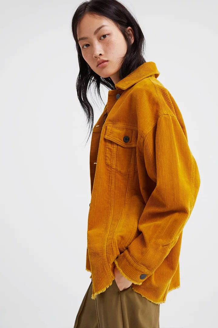 Corduroy mustard hotsell jacket