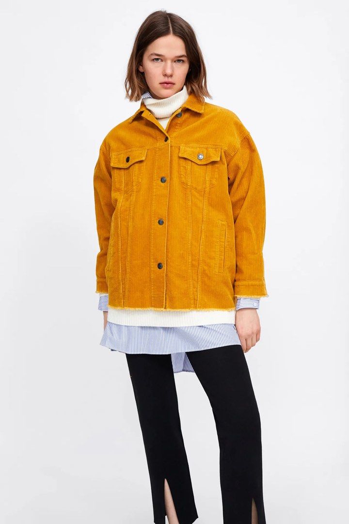 Corduroy zara jacket new arrivals