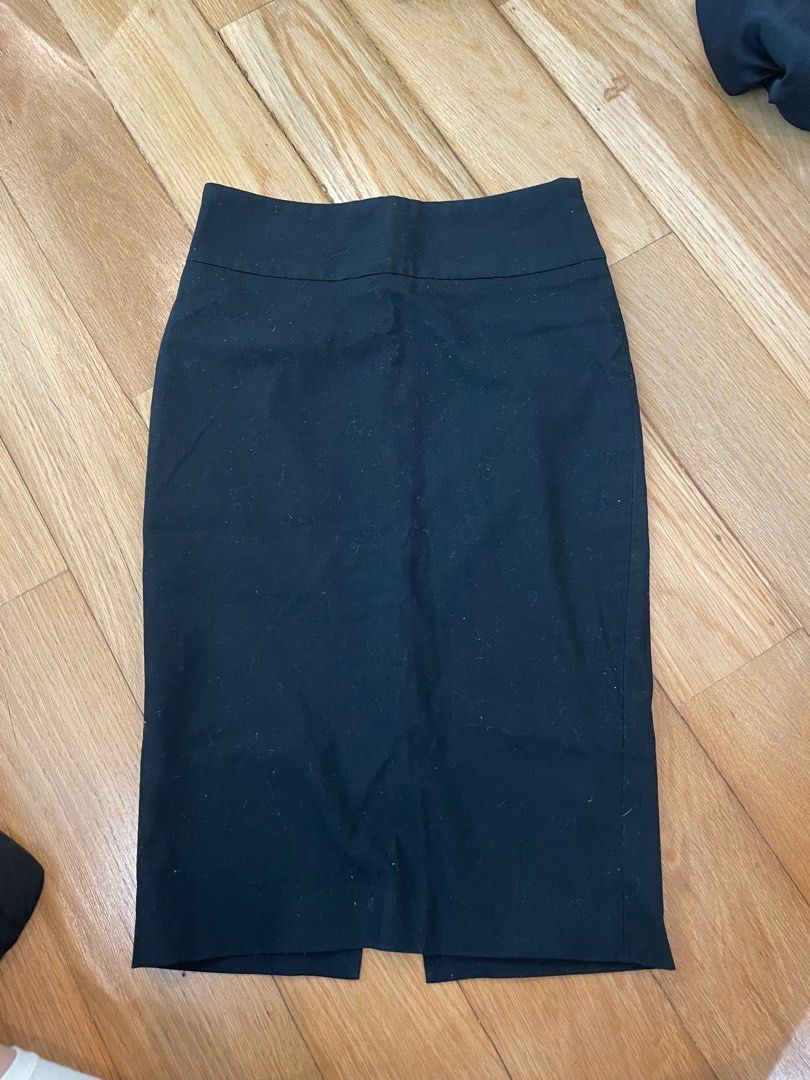 Black work skirt online short