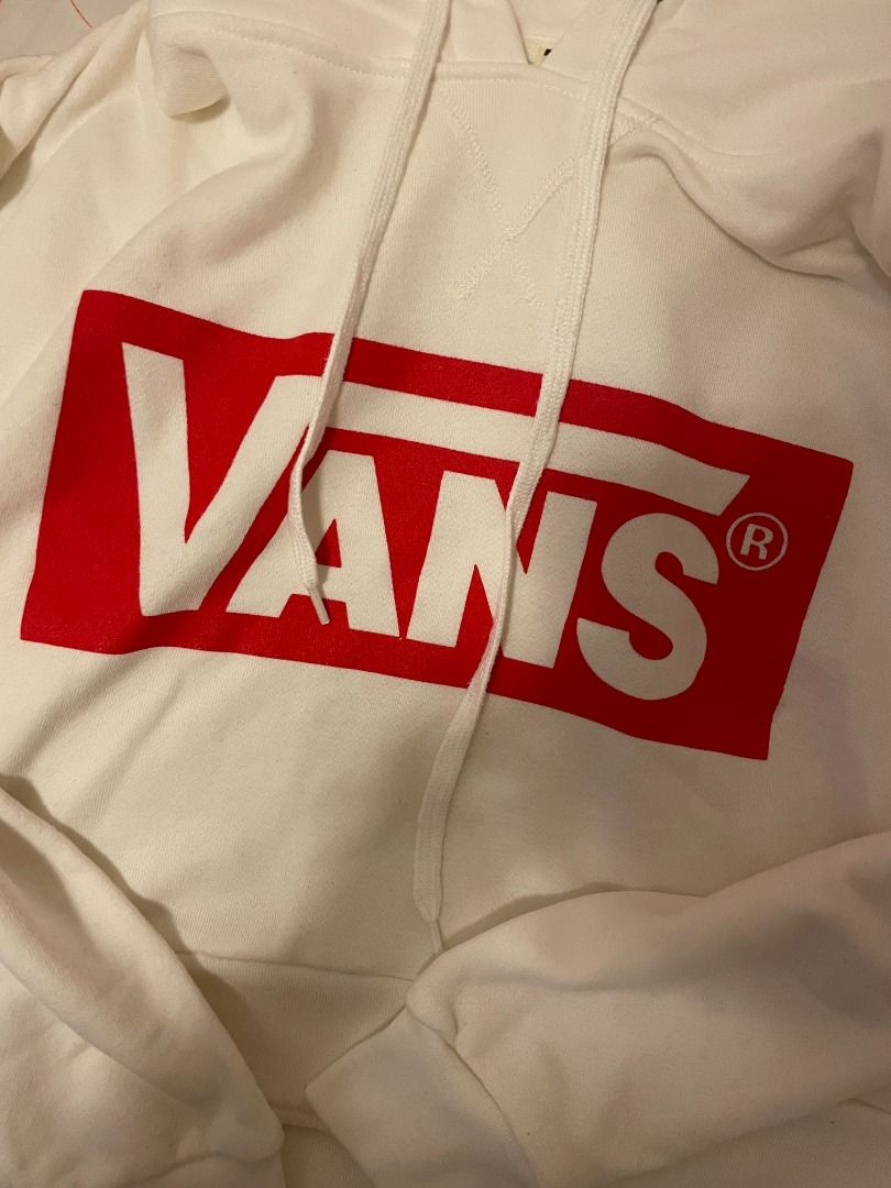 Red vans cropped hoodie top