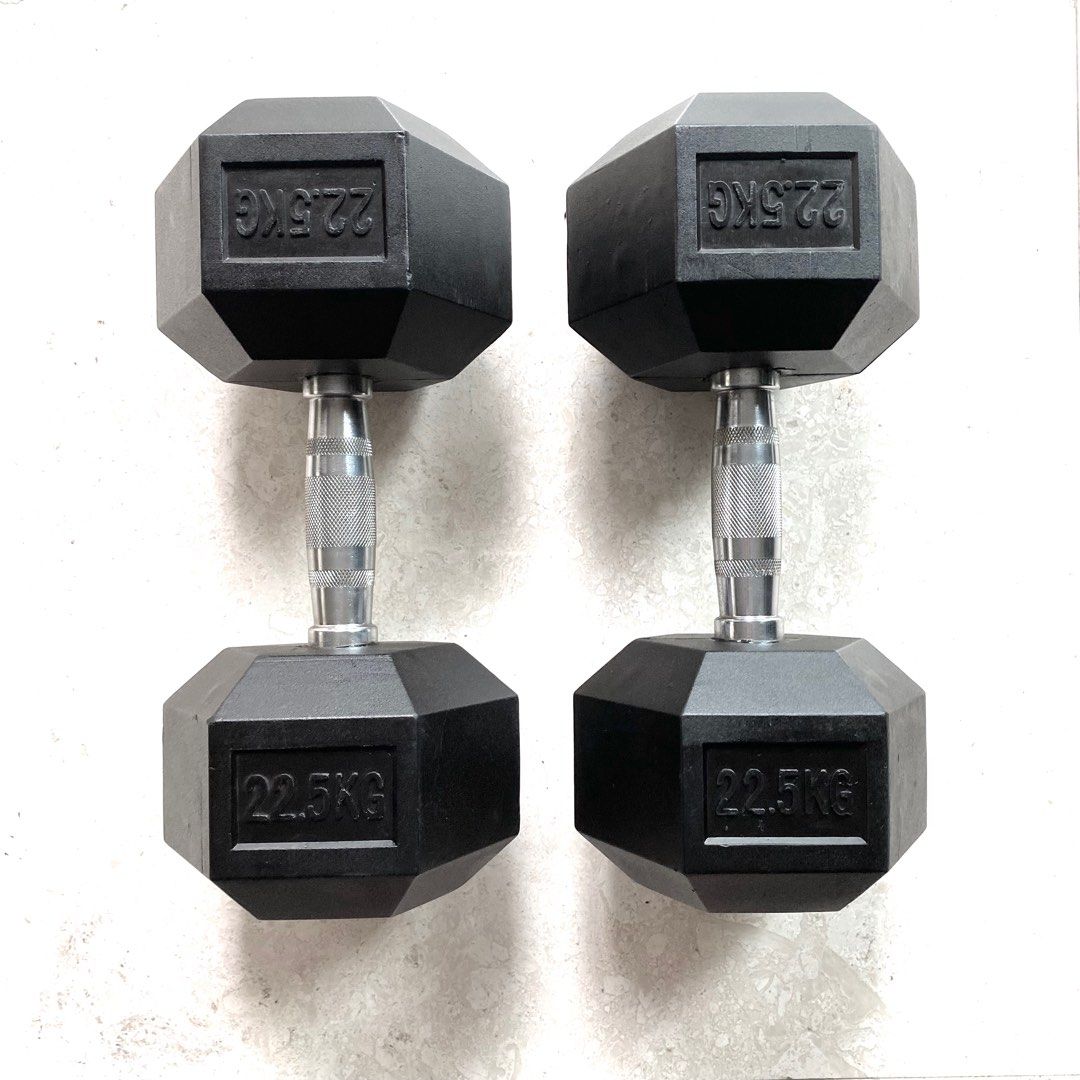 22.5 kg dumbbells deals for sale
