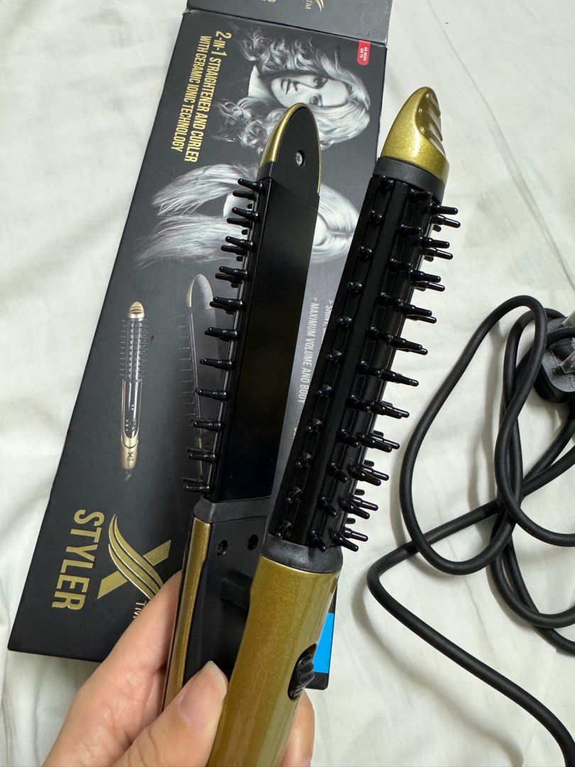 Straightener and clearance curler machine