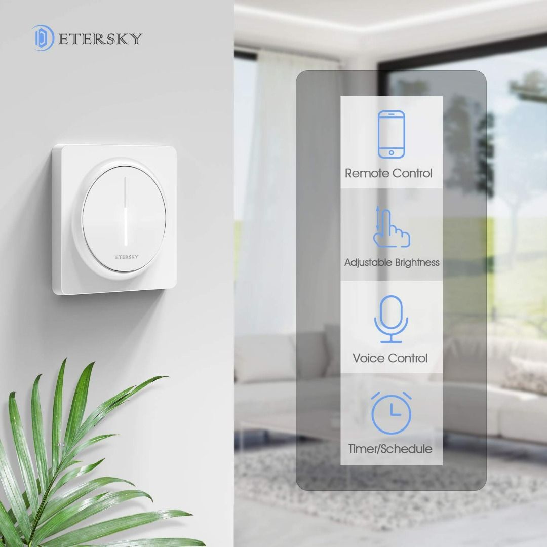 Google home compatible top smart light switch