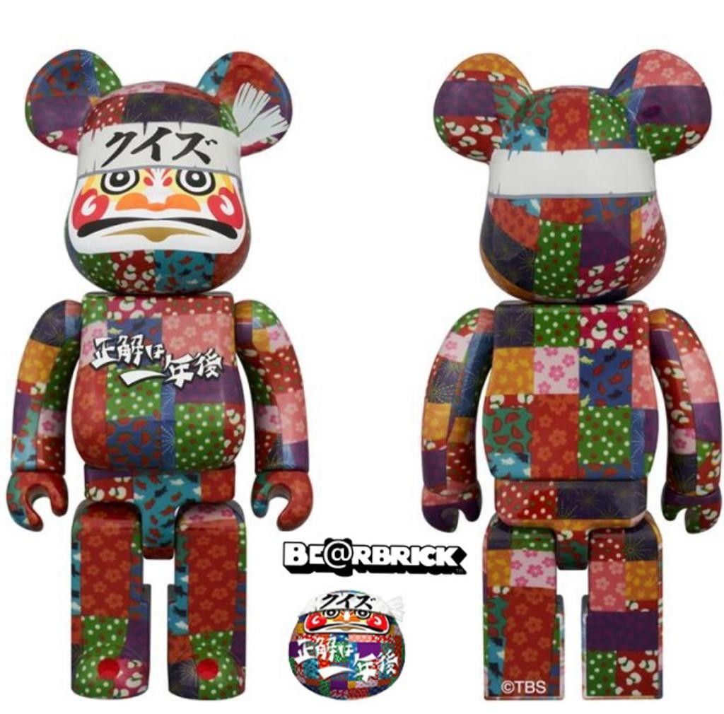 全新現貨實體店bearbrick be@rbrick 達摩クイズ☆正解は一年後daruma