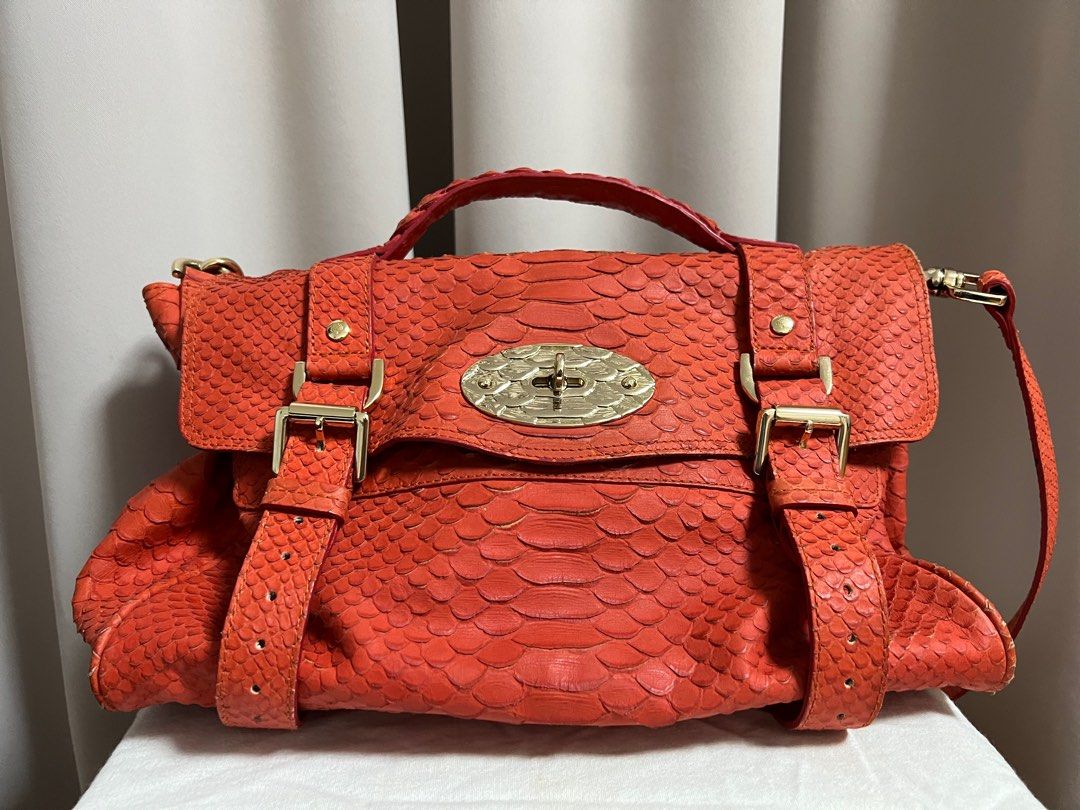 Mulberry Alexa Mulberry Orange Handbag Mulberry Alexa Flame