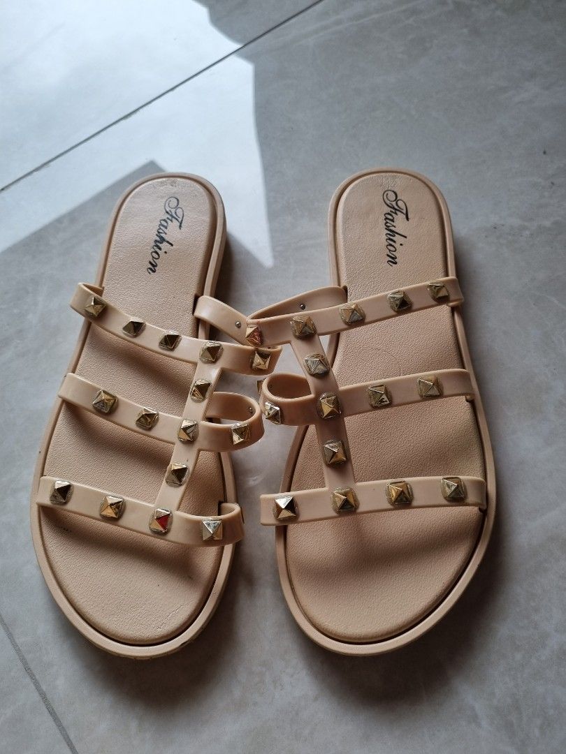 Gold sandals clearance sale