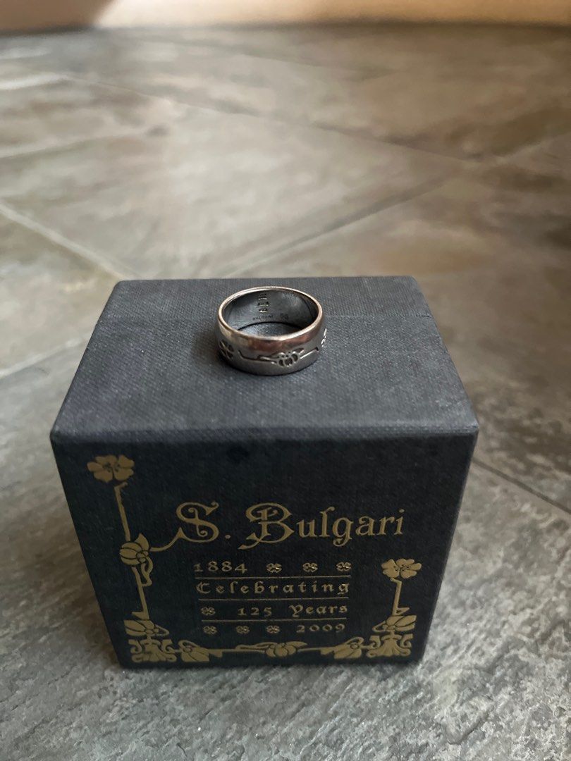 Bvlgari Save the Children Ring 925 Sterling Silver Size 55