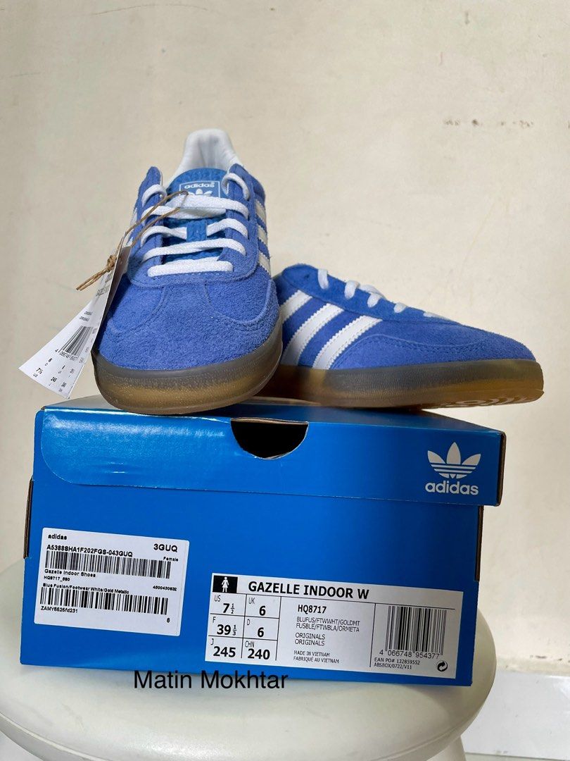 Adidas Gazelle Indoor UK6(24cm), Men's Fashion, Footwear