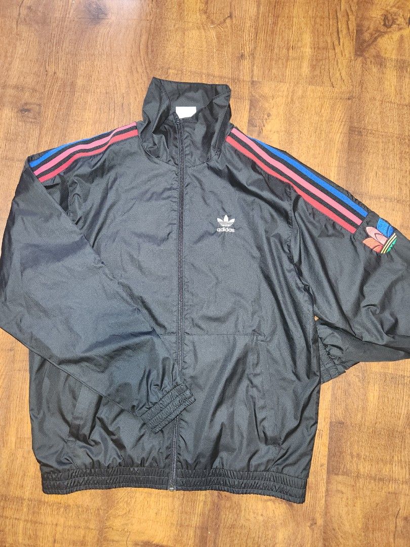 Adidas originals red best sale trefoil jacket