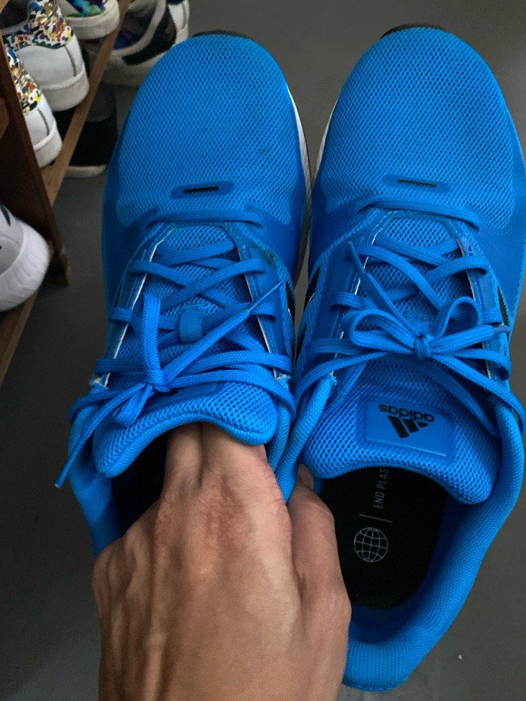 Adidas RunFalcon 2.0 Running Shoes Blue UK10 US10.5 Men s Fashion