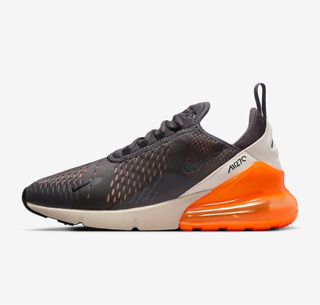 Air max 1 sales thunder grey total orange