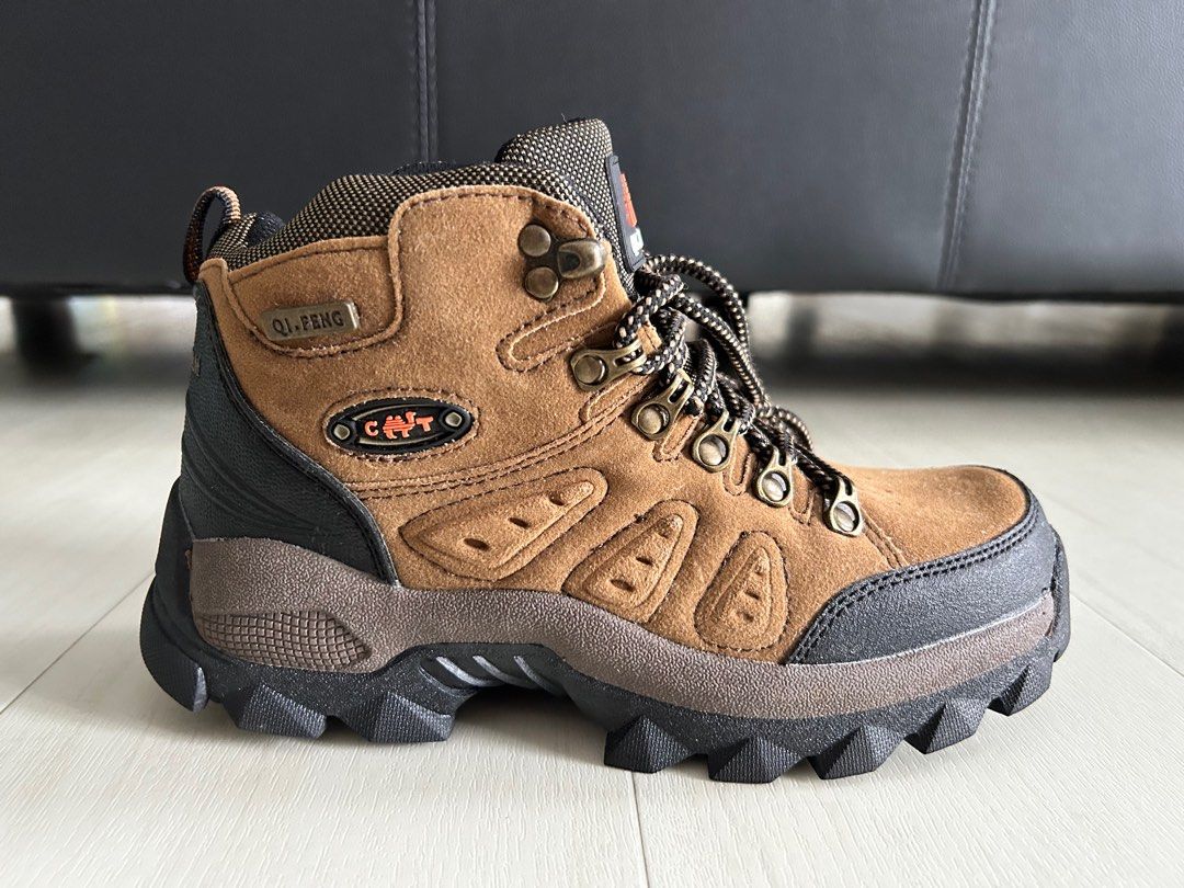 Childrens leather walking top boots