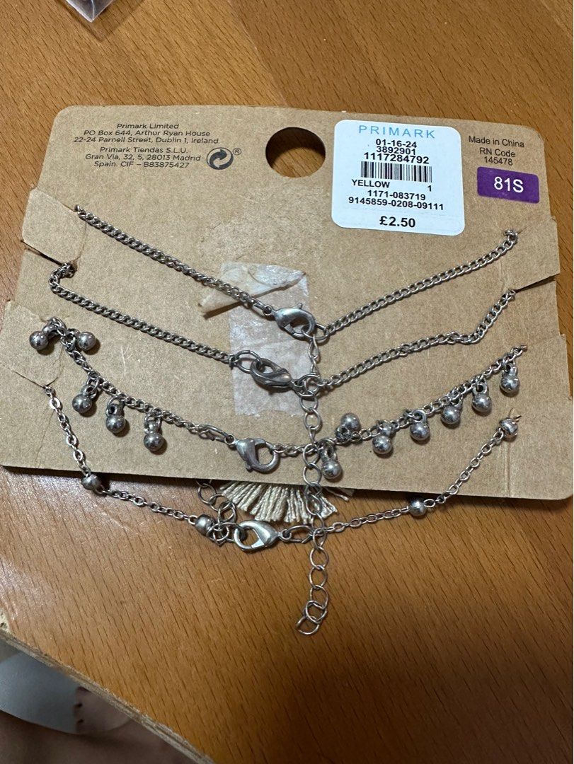 Primark anklets sale