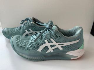 Full white asics sale