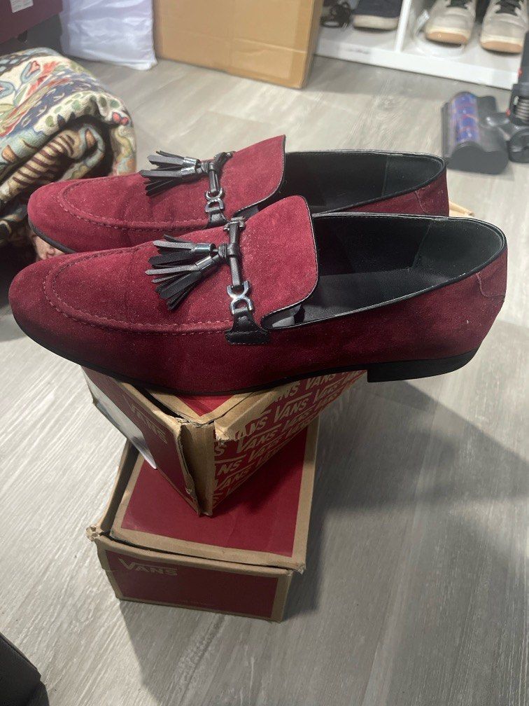 Red designer loafers mens cheap