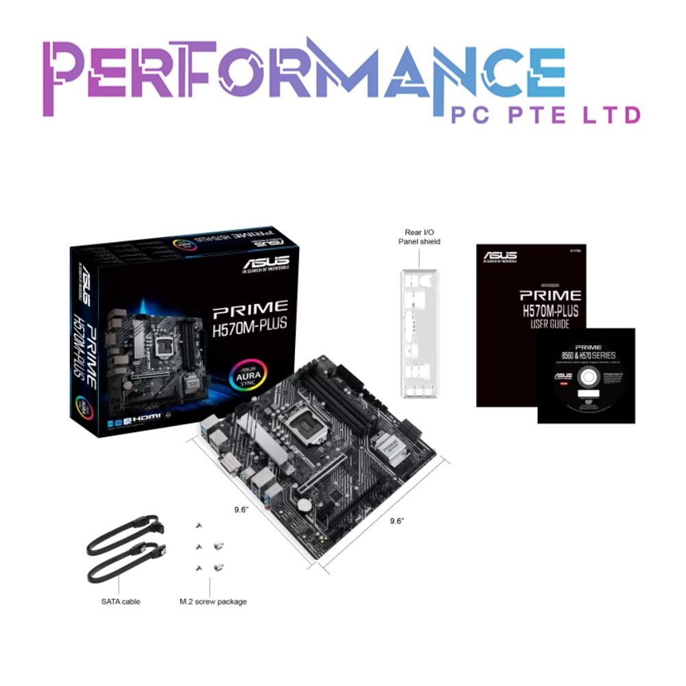 ASUS PRIME H570-PLUS Intel H570 (LGA 1200) ATX motherboard with