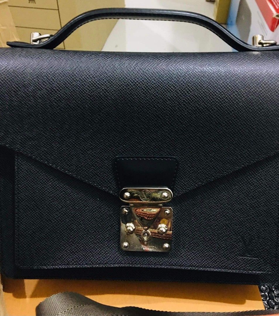 Authentic LV Monceau Epi (Category: Luxury Bags & Wallets) located in Quezon City. Submitted by ritzmayne (Listing ID 1275553437, Image 1). Description: item has no shoulder strap; in very good condition with dust bag bought in Japan, sure authentic item.