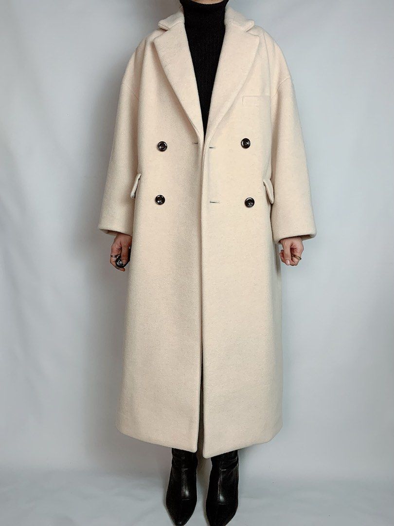 SOLD Oversized wool coat Winter wool coat Thick coat Oversized coat for tall girls fits XL XXL Women Please read first the description below Women s Fashion Coats Jackets and Outerwear on Carousell