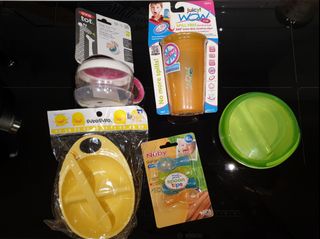 Lovely Minime Baby Feeding Set, Silicone Plates Bibs Spoons, Led Weaning  Supplies for Toddlers, Utensils Stuff, Suction Bowls, S