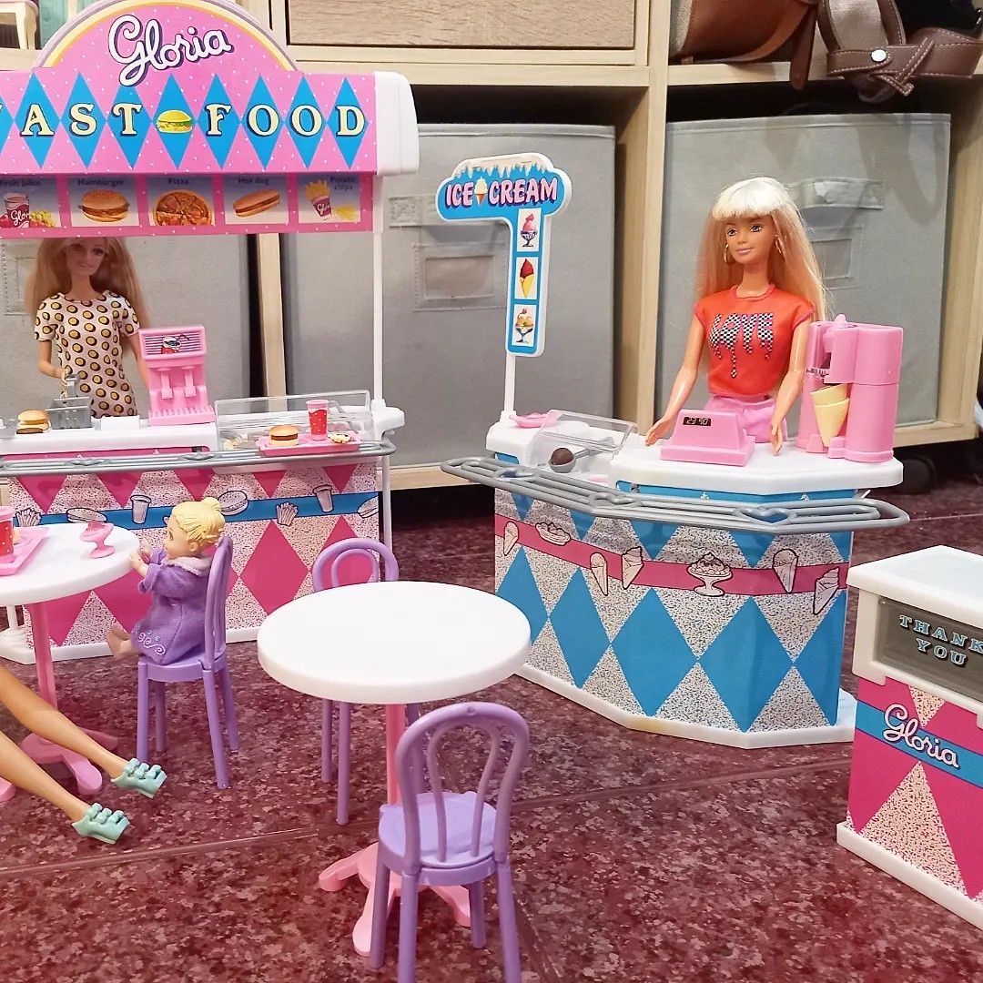 Barbie fast food new arrivals playset