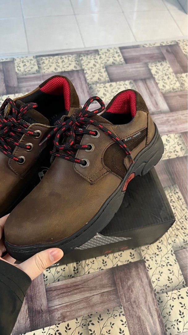Black Hammer Ladies Low Cut Lace Up Safety Women s Fashion