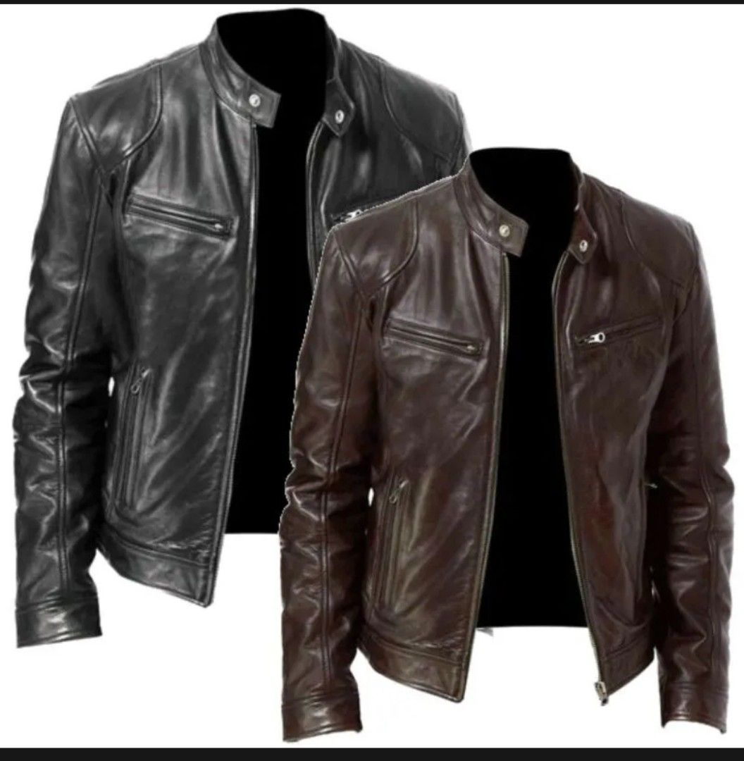 Black jacket leather 3XL