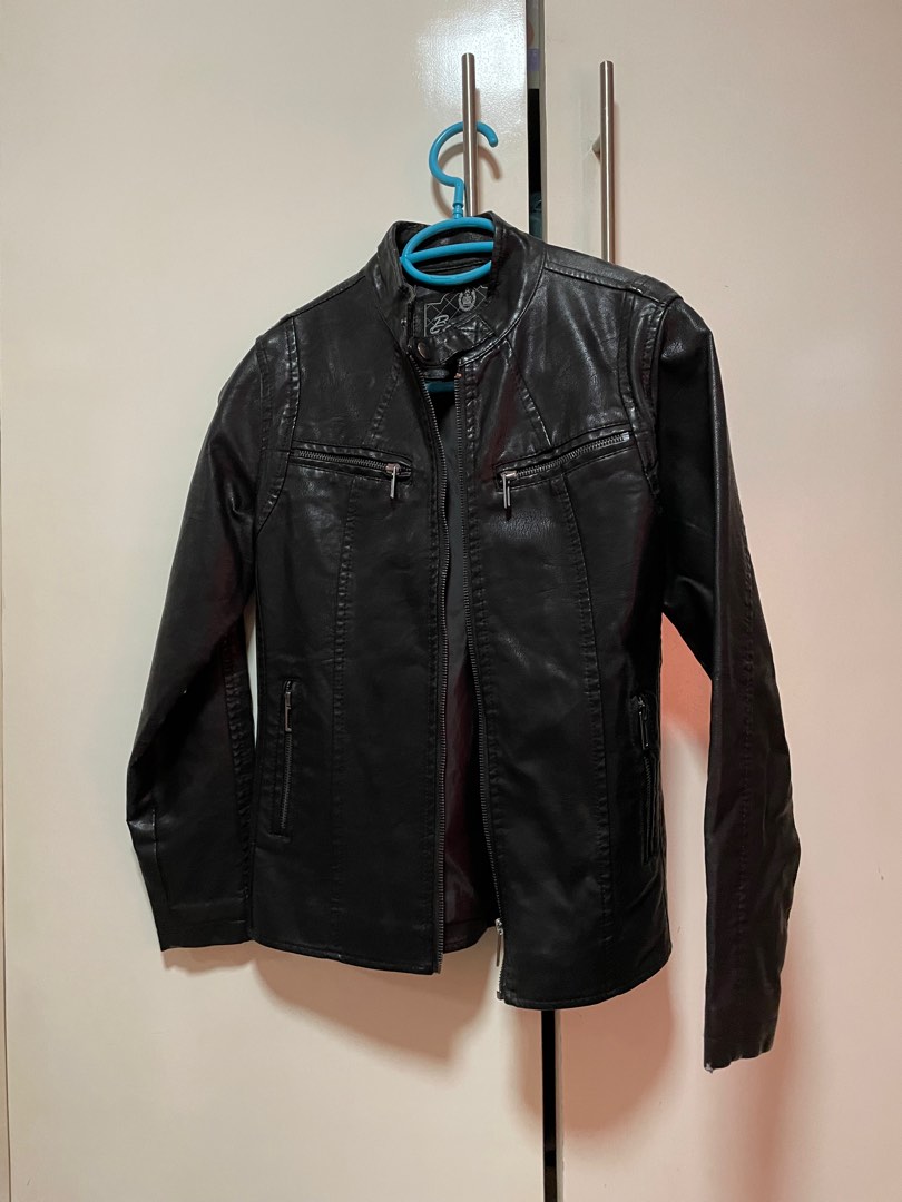 BNY Leather Jacket Medium Women s Fashion Coats Jackets and Outerwear on Carousell
