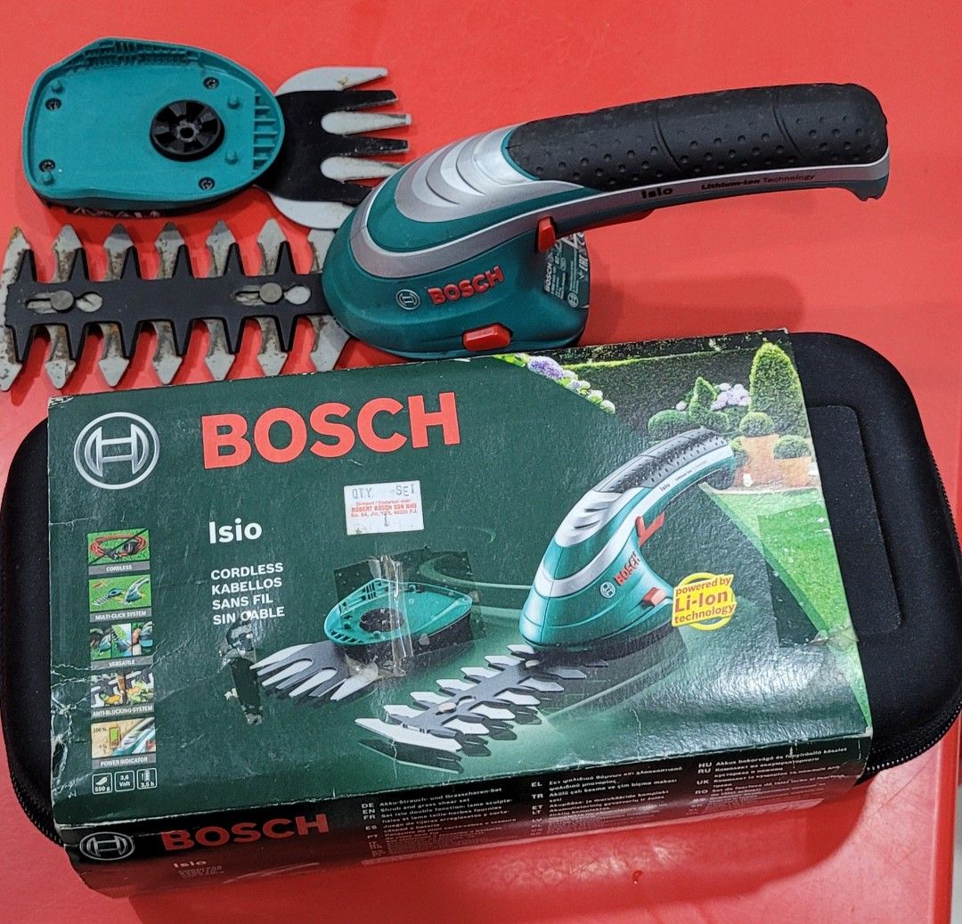Bosch isio cordless shrub & grass shear clearance set