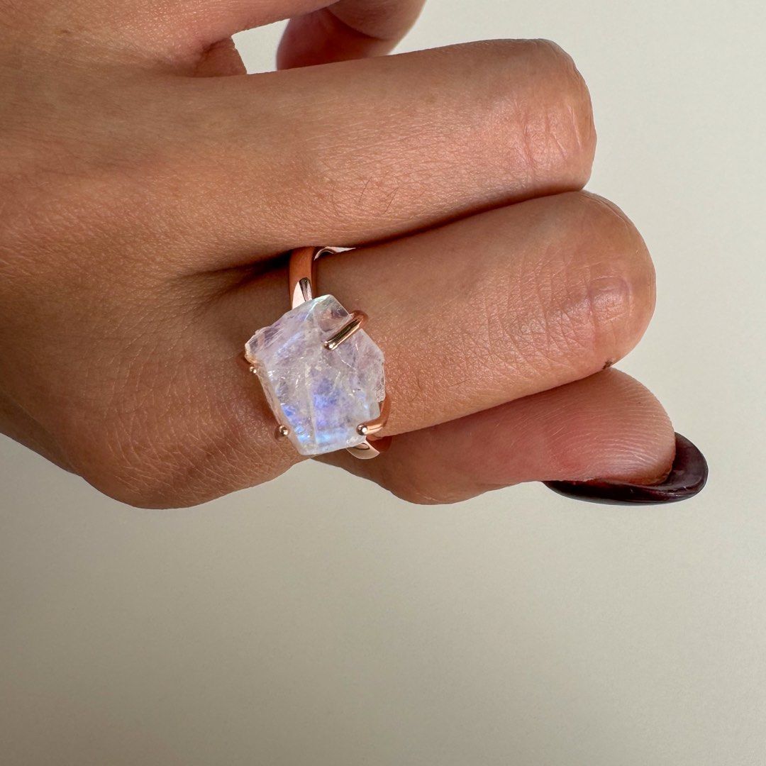 Raw moonstone clearance jewelry