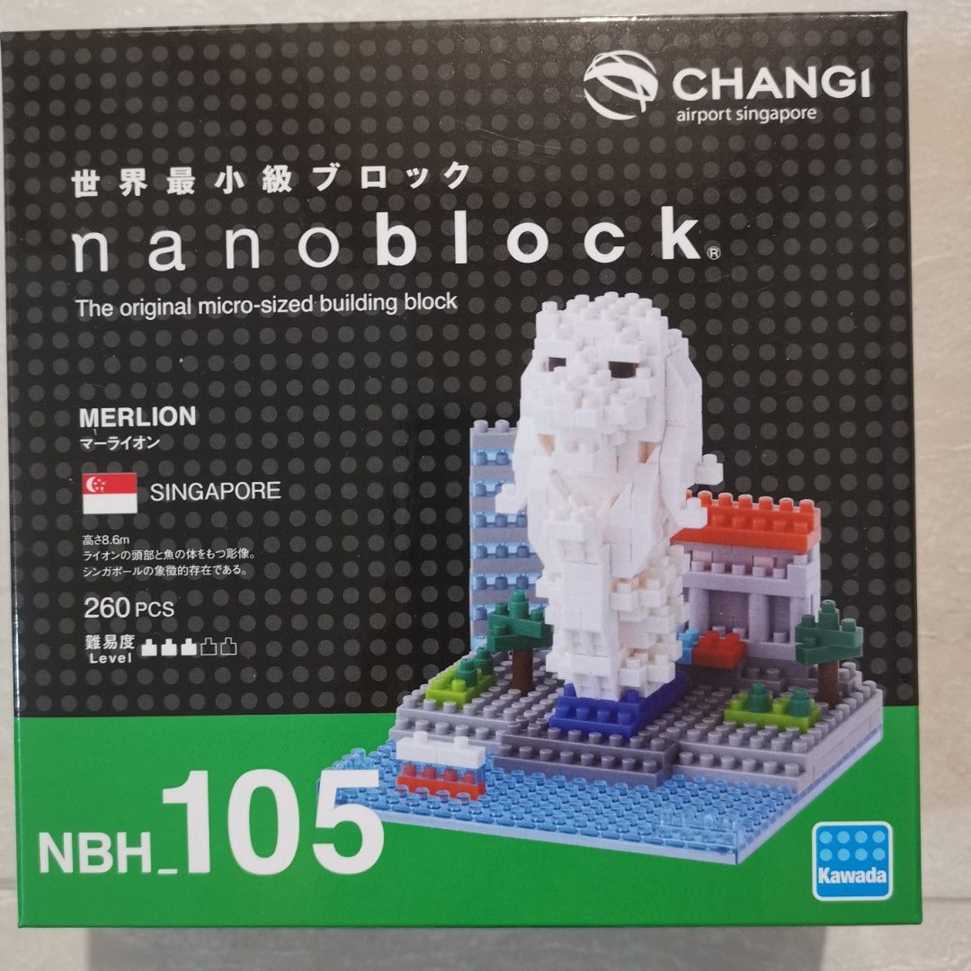 Building Blocks (Category: Lego & Building Sets) located in Singapore. Submitted by reborn76 (Listing ID 1275463567, Image 1). Description: Nanoblock with Changi Airport. Merlion (Sold) Colosseum.