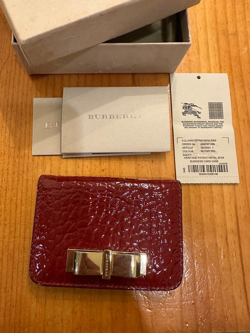 Burberry business card case cheap