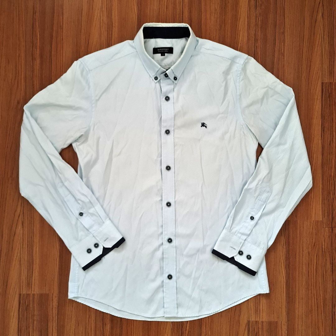 Burberry mens shop shirt white