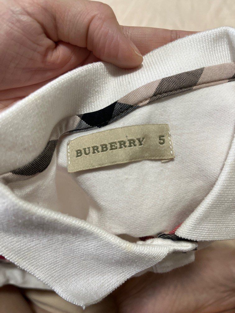 Burberry polo shirt size 5