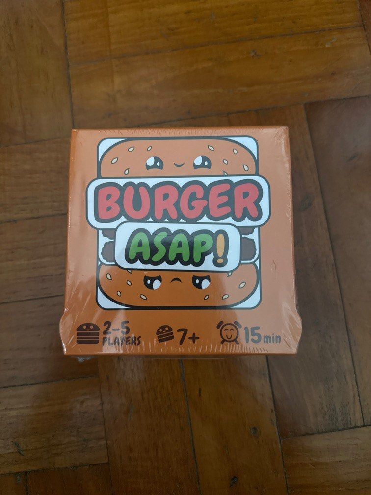 Burger Asap card game, Hobbies & Toys, Toys & Games on Carousell
