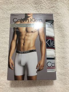 Calvin Klein Mens Boxer Variety Waistband Cotton Stretch 3Pack Large Code 490🇨🇦