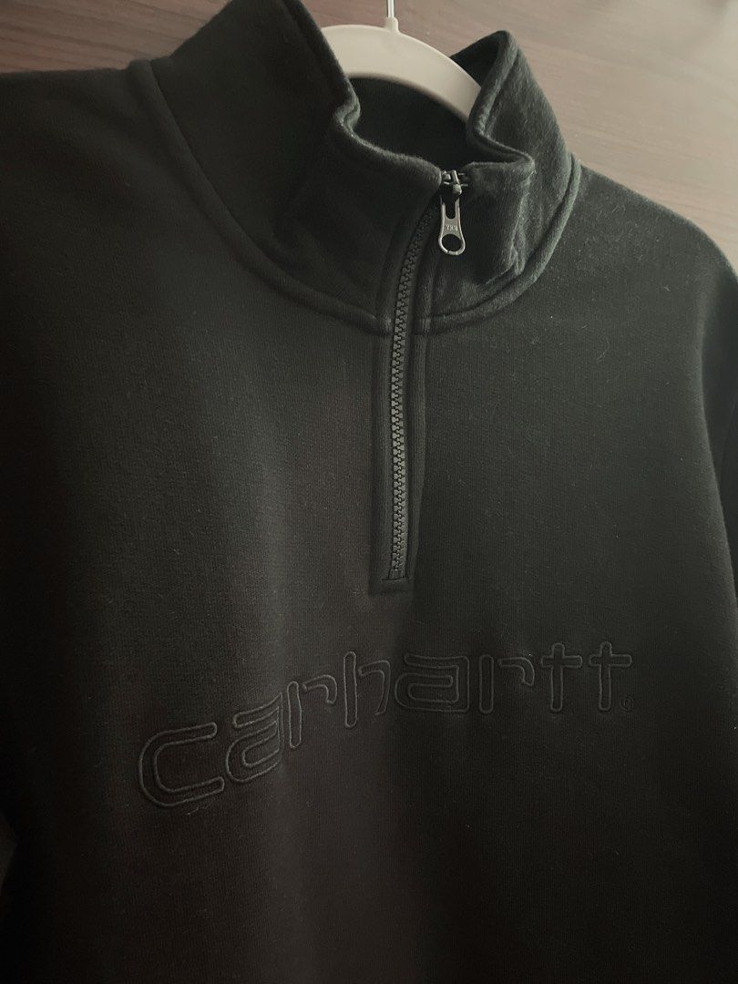 Team script half deals zip sweat