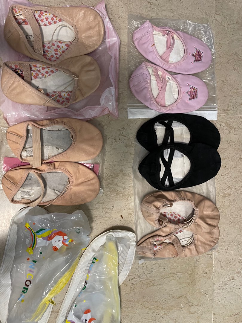 Carpezio and sonata Ballet and dance shoes. Tiara worn at home