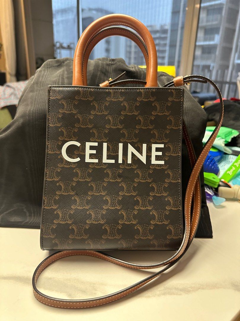 CELINE VERTICAL CABAS MINI TOP HANDLE BAG