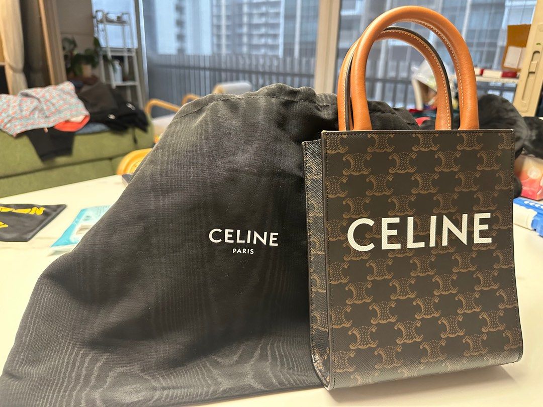 CELINE VERTICAL CABAS MINI TOP HANDLE BAG