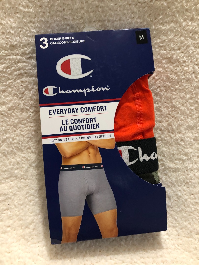 Champion Boxer Mens 3 Pack Underwear Everyday Comfort Stretch