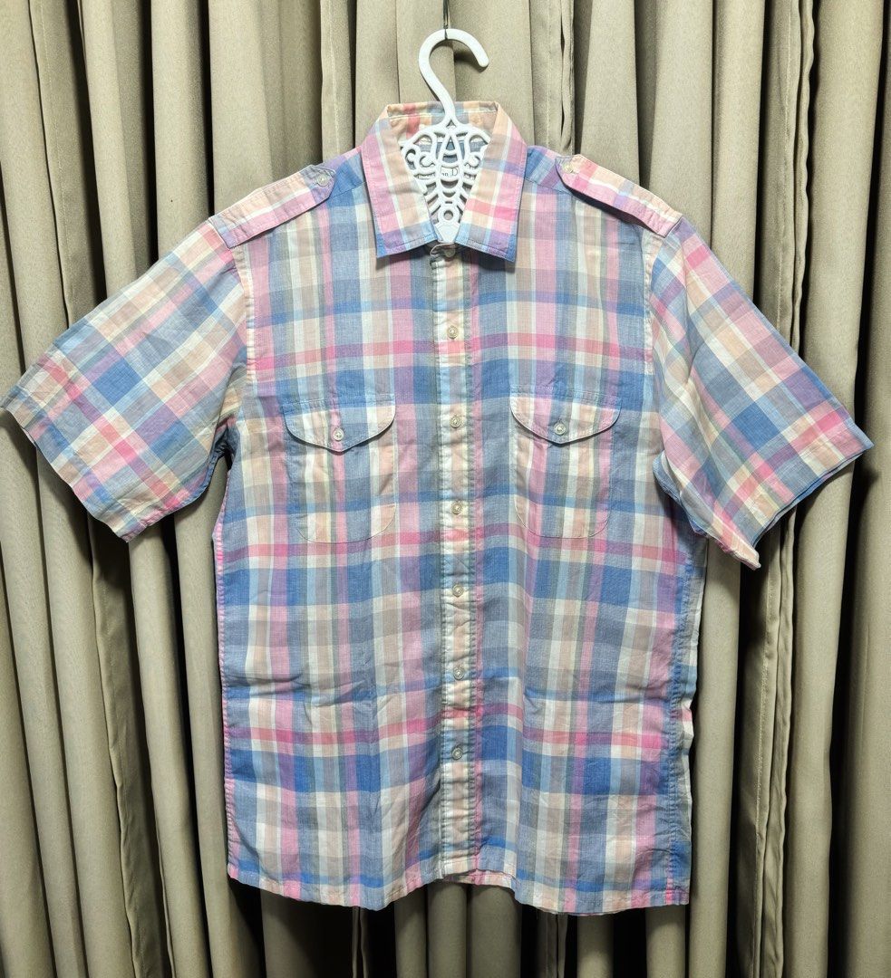 CHRISTIAN DIOR multicolor button down polo (Category: Luxury Apparel) located in General Santos City (Dadiangas). Submitted by curatedstuffs101 (Listing ID 1275477565, Image 2). Description: Good as new No flaws Color rate:10/10 Size: medium on tag Dimension Shoulder to shoulder: 17 inches Width:(armpit to armpit): 19 inches Length: 27.5 inches Sleeve length: 10 inches All photos are posted already. Please refrain from asking for more photos. Sel