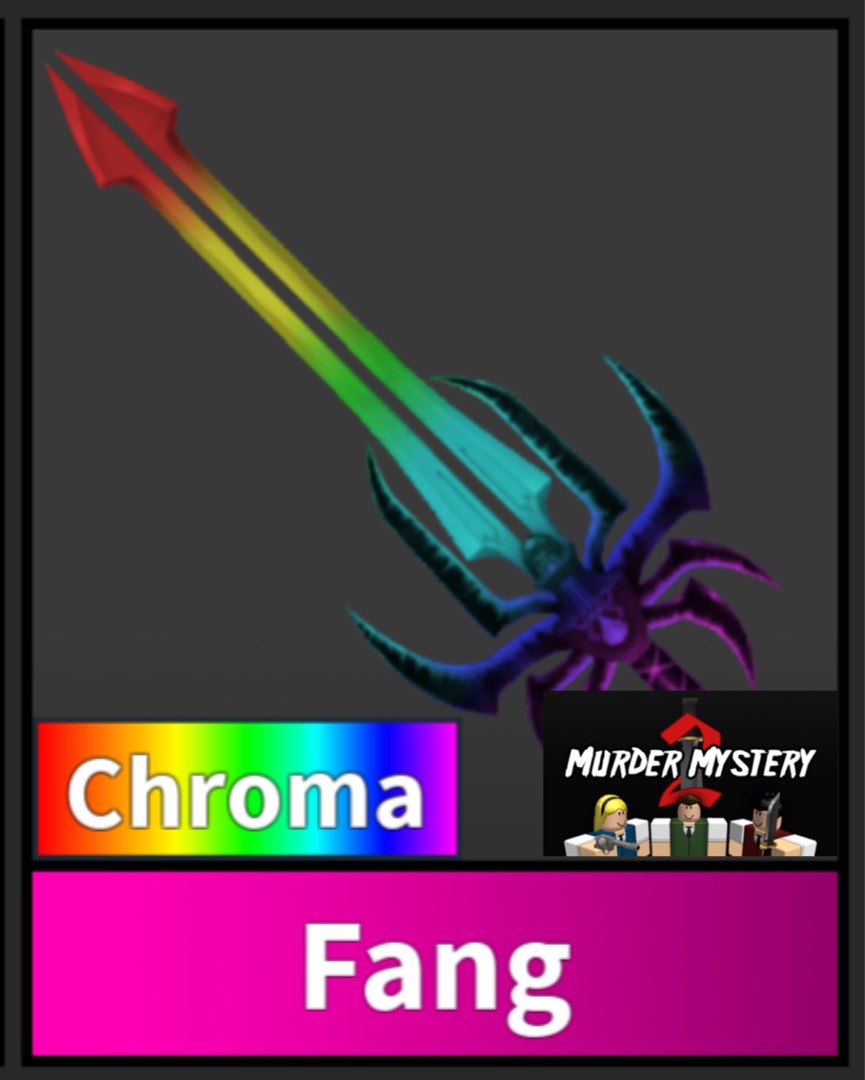 Chroma Fang MM2 Knife, Video Gaming, Gaming Accessories, InGame