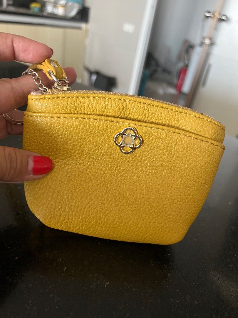 Mustard best sale coin purse