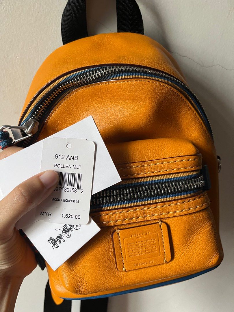 Coach backpack in orange colour Women s Fashion Bags Wallets Backpacks on Carousell