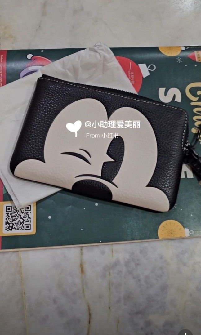 Coach best sale mickey wristlet