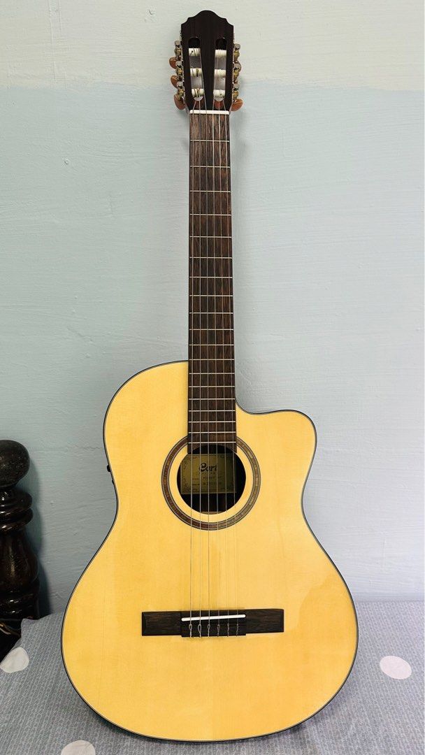 Cort AC160CF Acoustic Electric Guitar, Hobbies & Toys, Music & Media ...