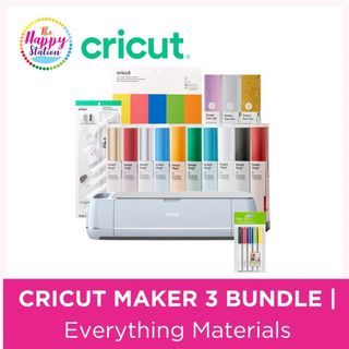 Cricut Maker 3 Cutting & Engraving Equipment for Stickers and Heat Transfers